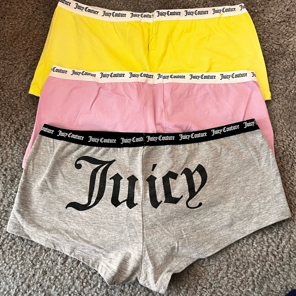 3 Pairs New Juicy Couture Underwear XL